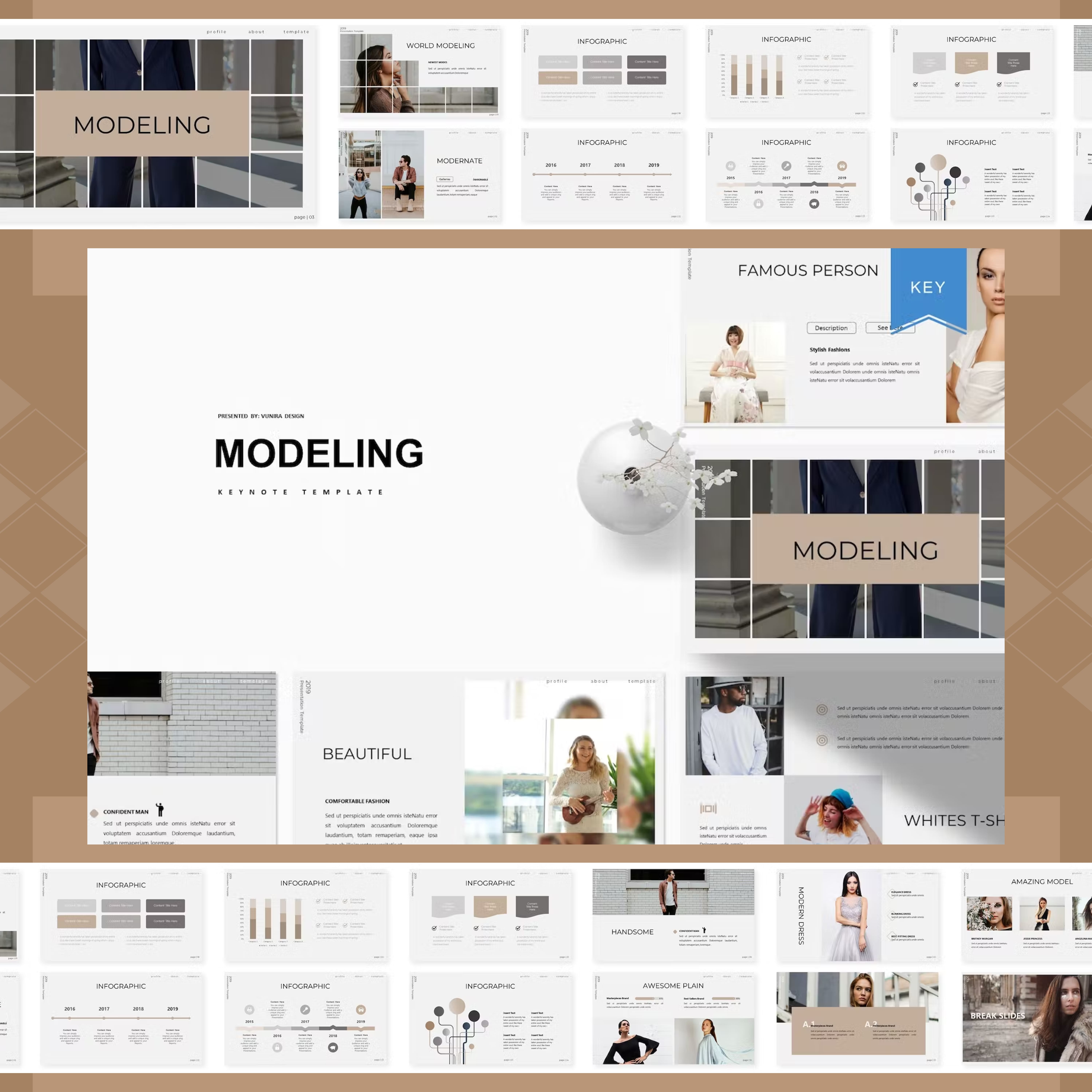 Modeling | Keynote Template Cover.