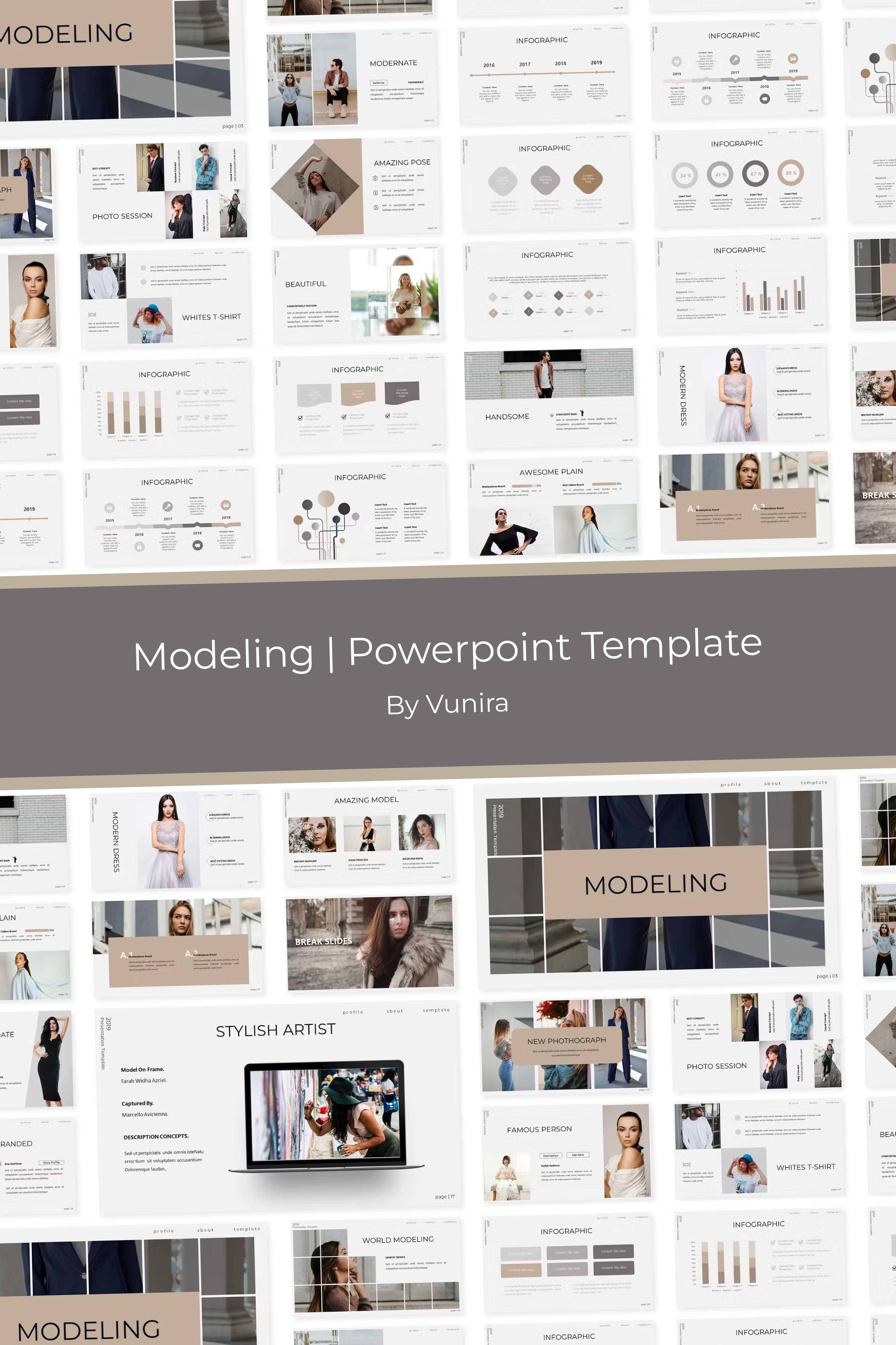 Modeling | Powerpoint Template - Pinterest.