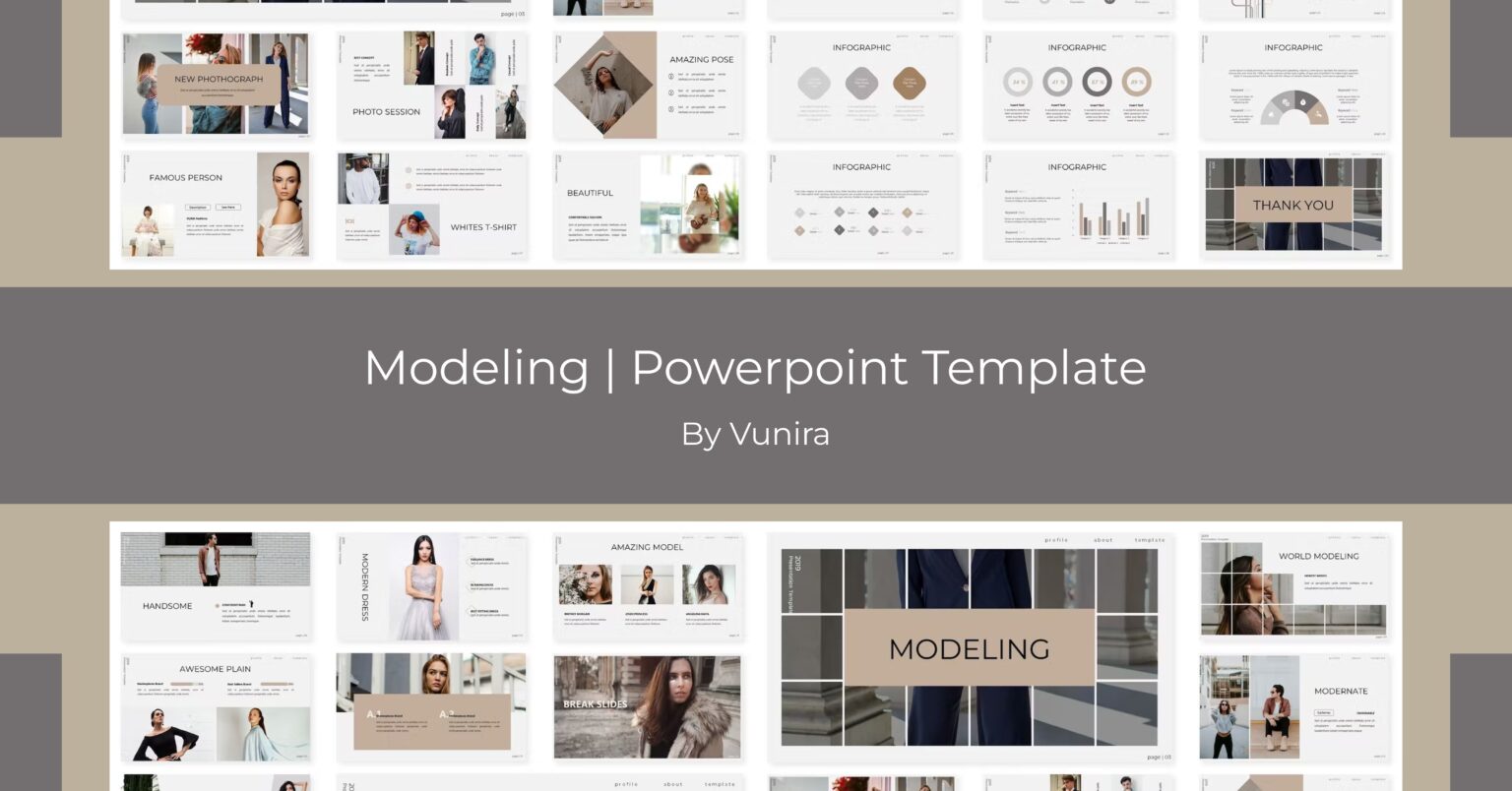 Modeling Powerpoint Template Masterbundles Modeling Powerpoint Template Masterbundles