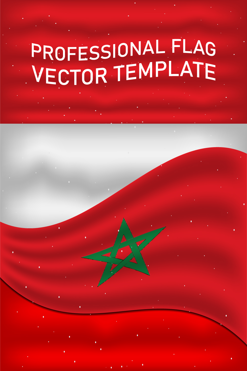 Irresistible image of the flag of Morocco.