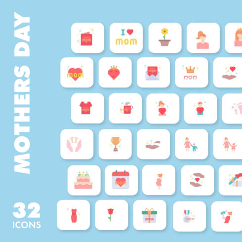 Mother's day icons.