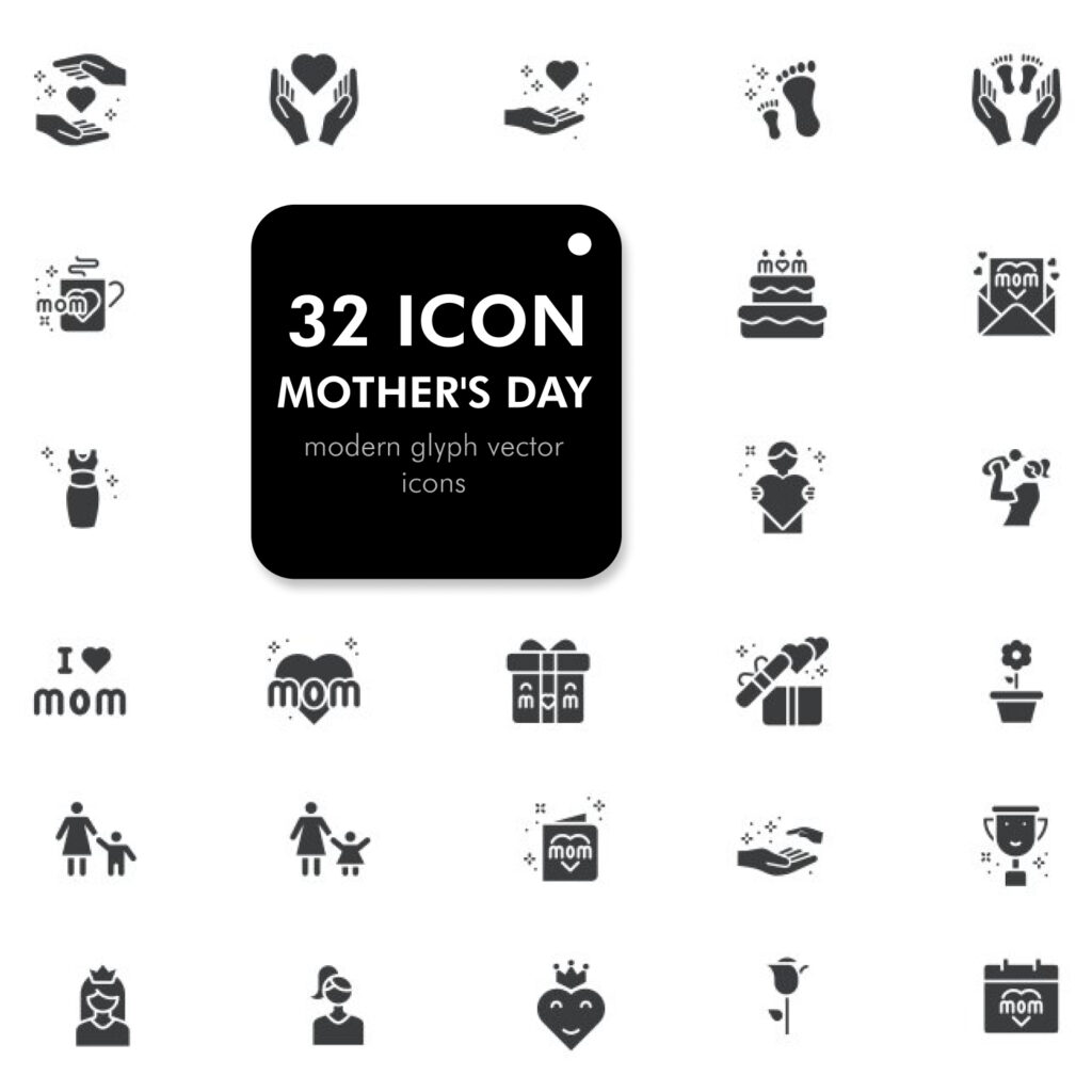Mother's Day Icons – MasterBundles