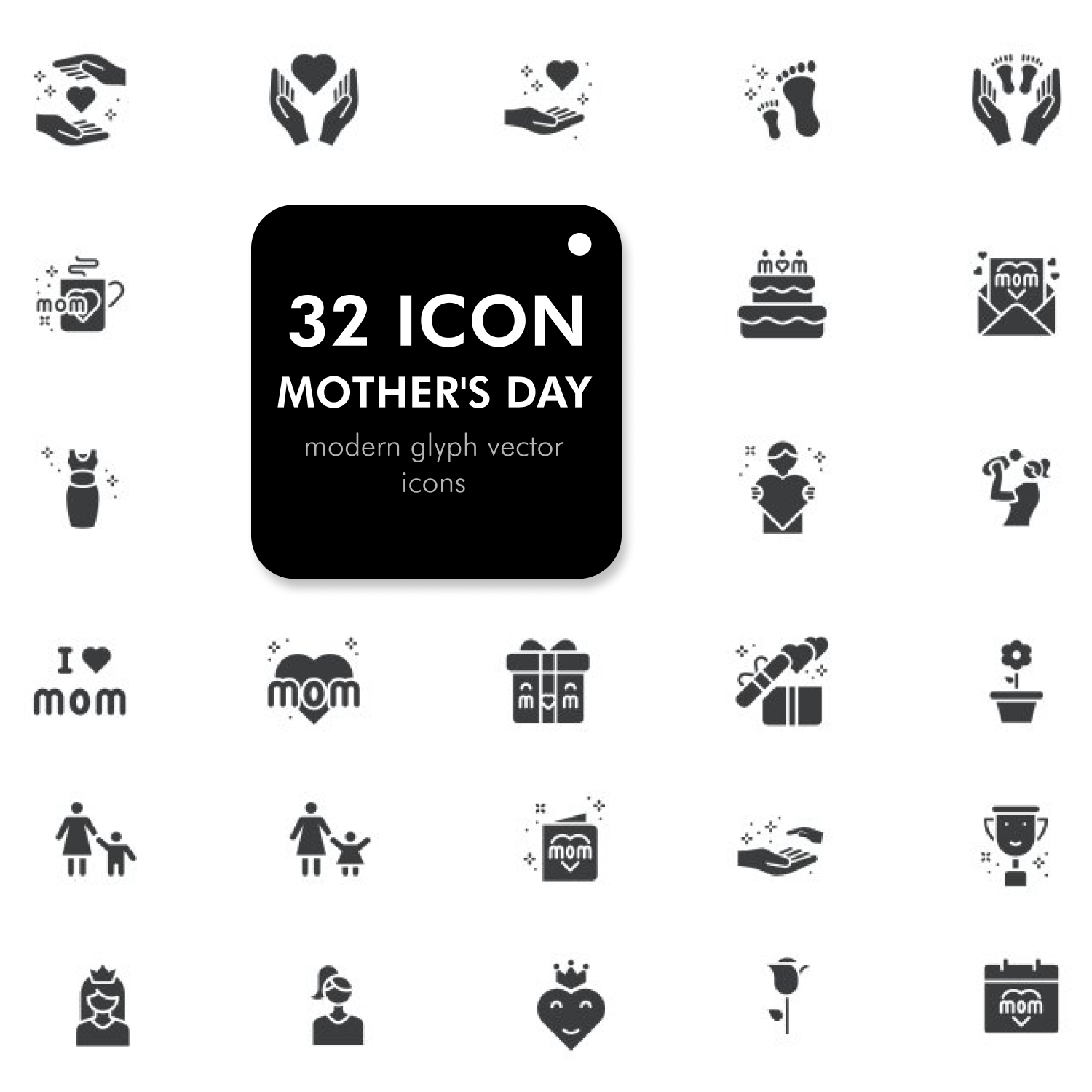 Mother's Day Icons.