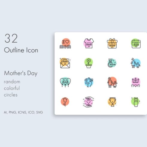 Mother's day Icons.