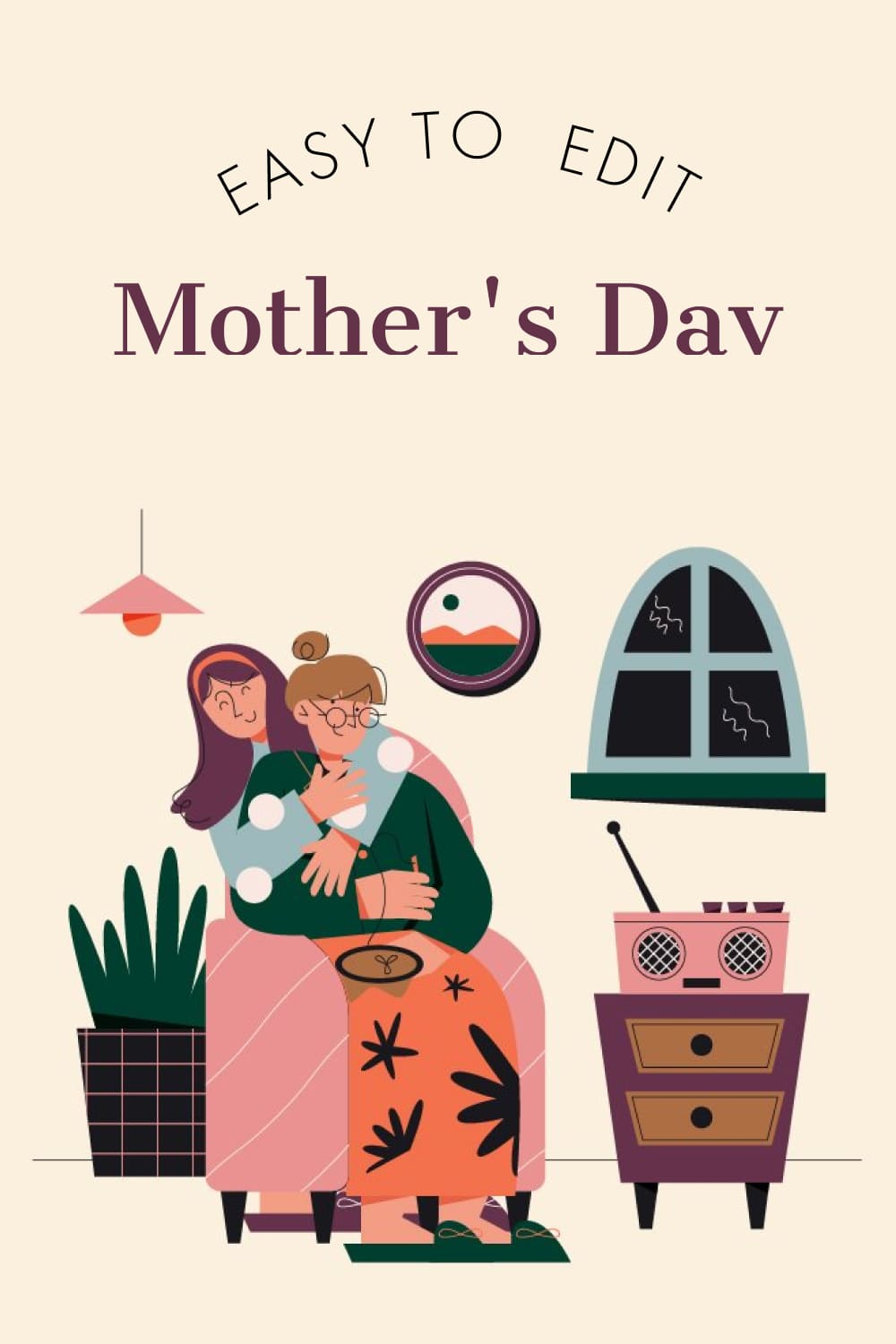 Mother's Day Illustration - Pinterest.