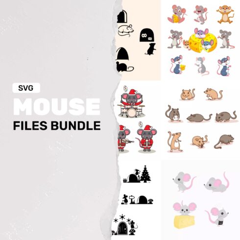 Mouse SVG Files Bundle - main image preview.
