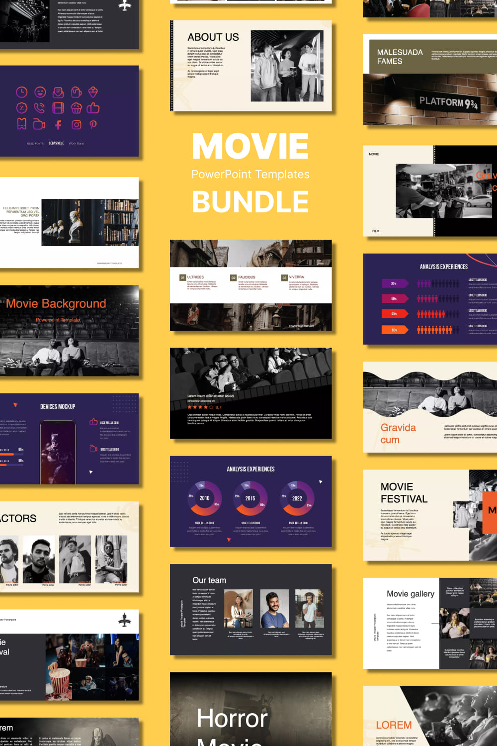 Movie PowerPoint Templates Bundle - Pinterest.