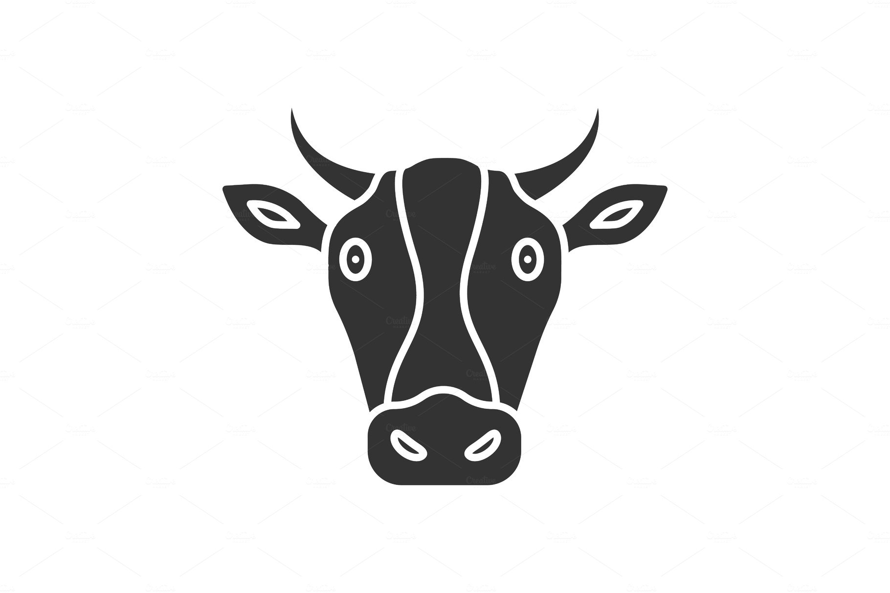 Black cow logo.
