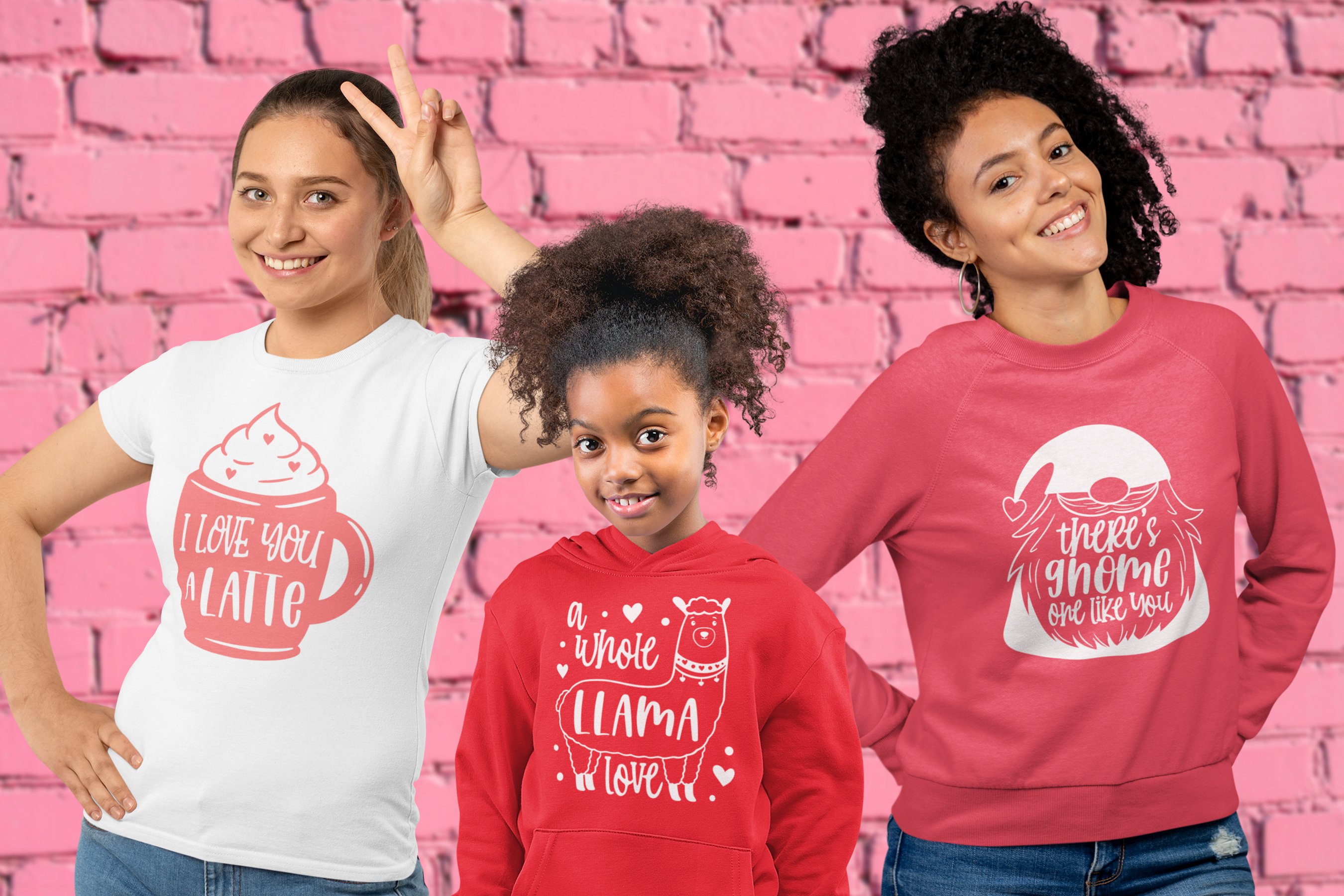Cute Valentine's sweaters for kids.