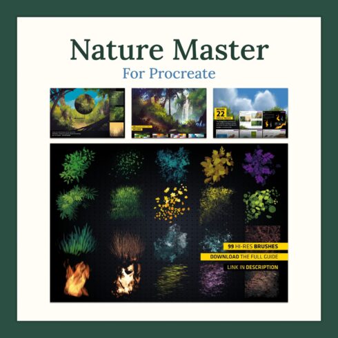 Nature Master for Procreate - main image preview.