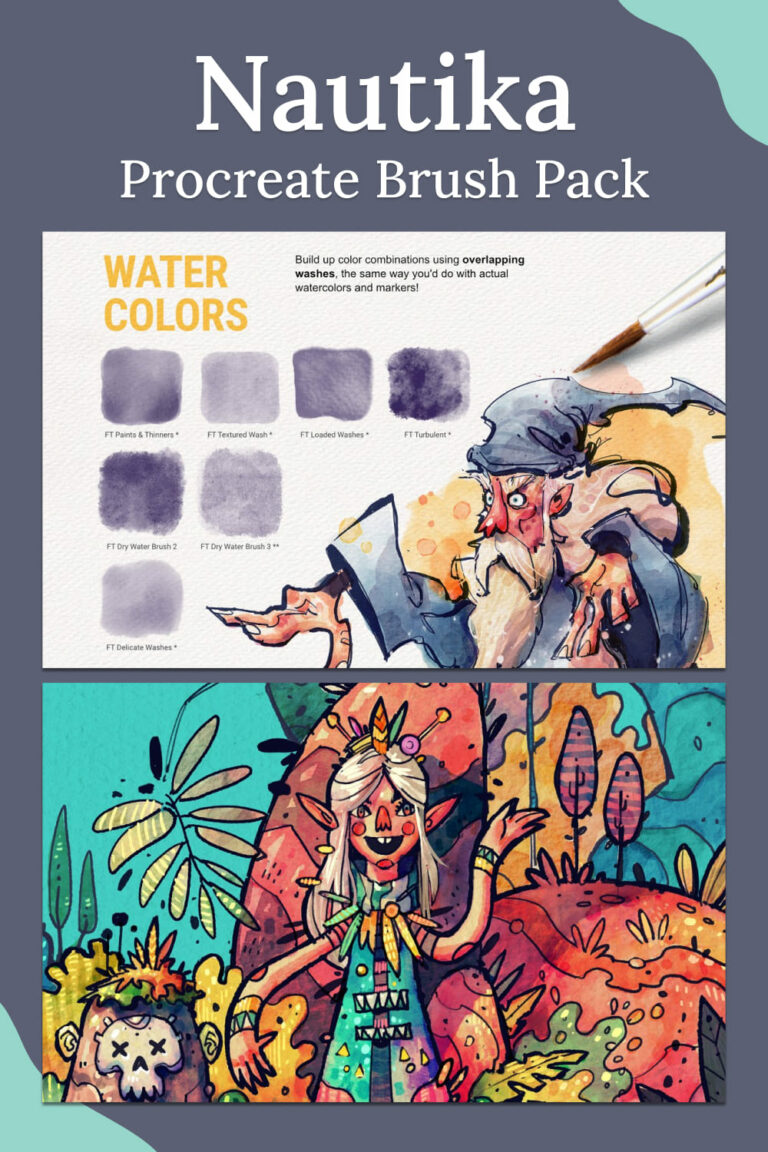 Nautika Procreate Brush Pack MasterBundles