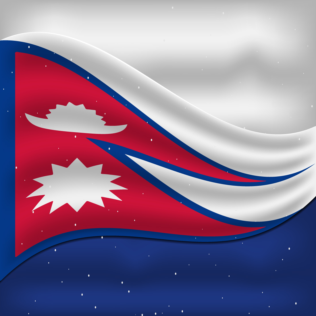Amazing image of Nepal flag.