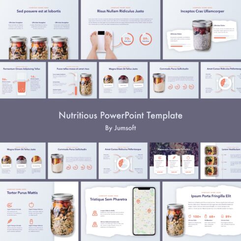 Nutritious PowerPoint Template - main image preview.