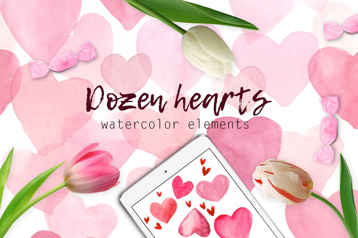 Cover image of A Dozen Hearts.