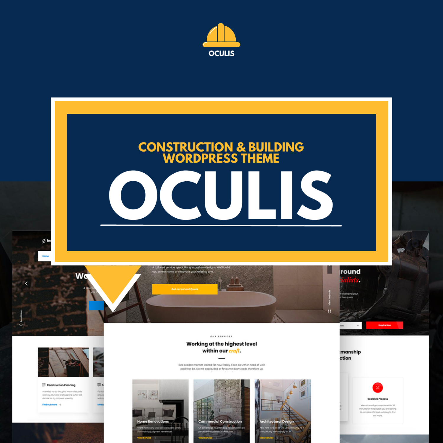 Oculis - Construction & Building WordPress Theme.