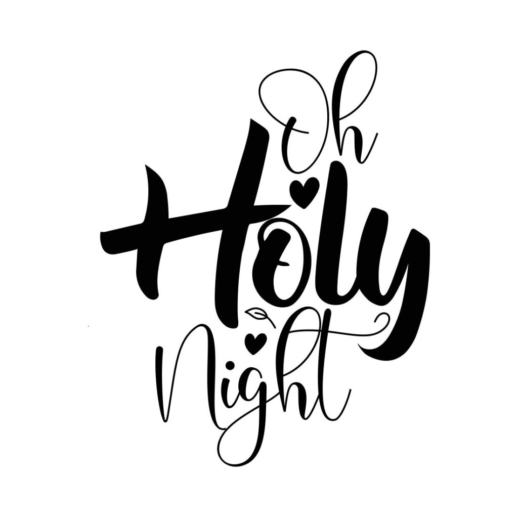 Oh Holy Night SVG Designs - MasterBundles