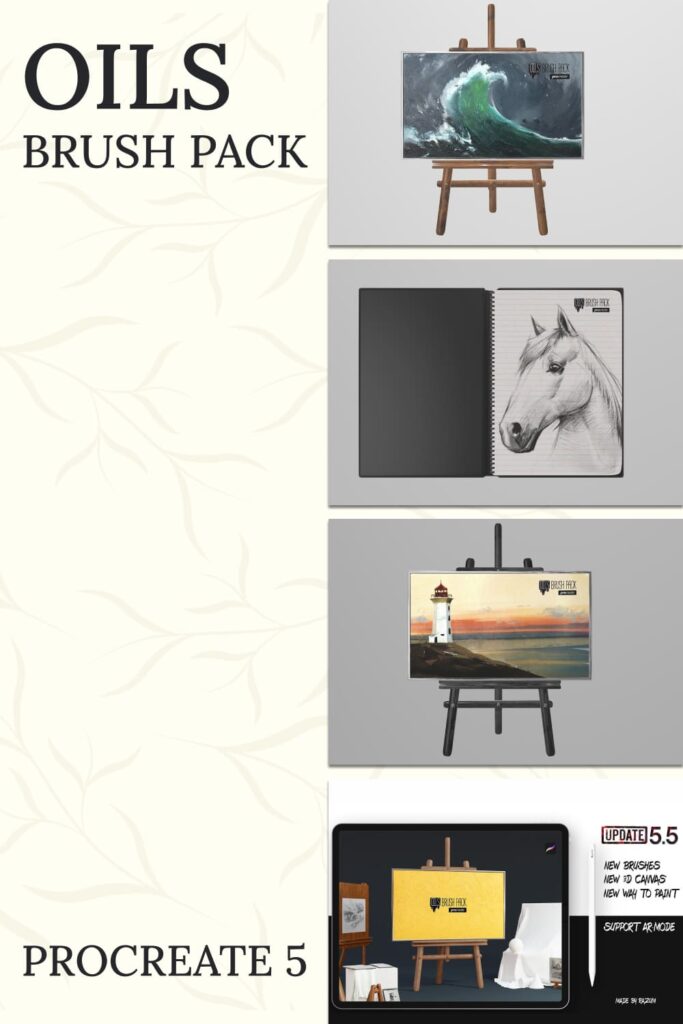 Oils Brush Pack Procreate 5 MasterBundles