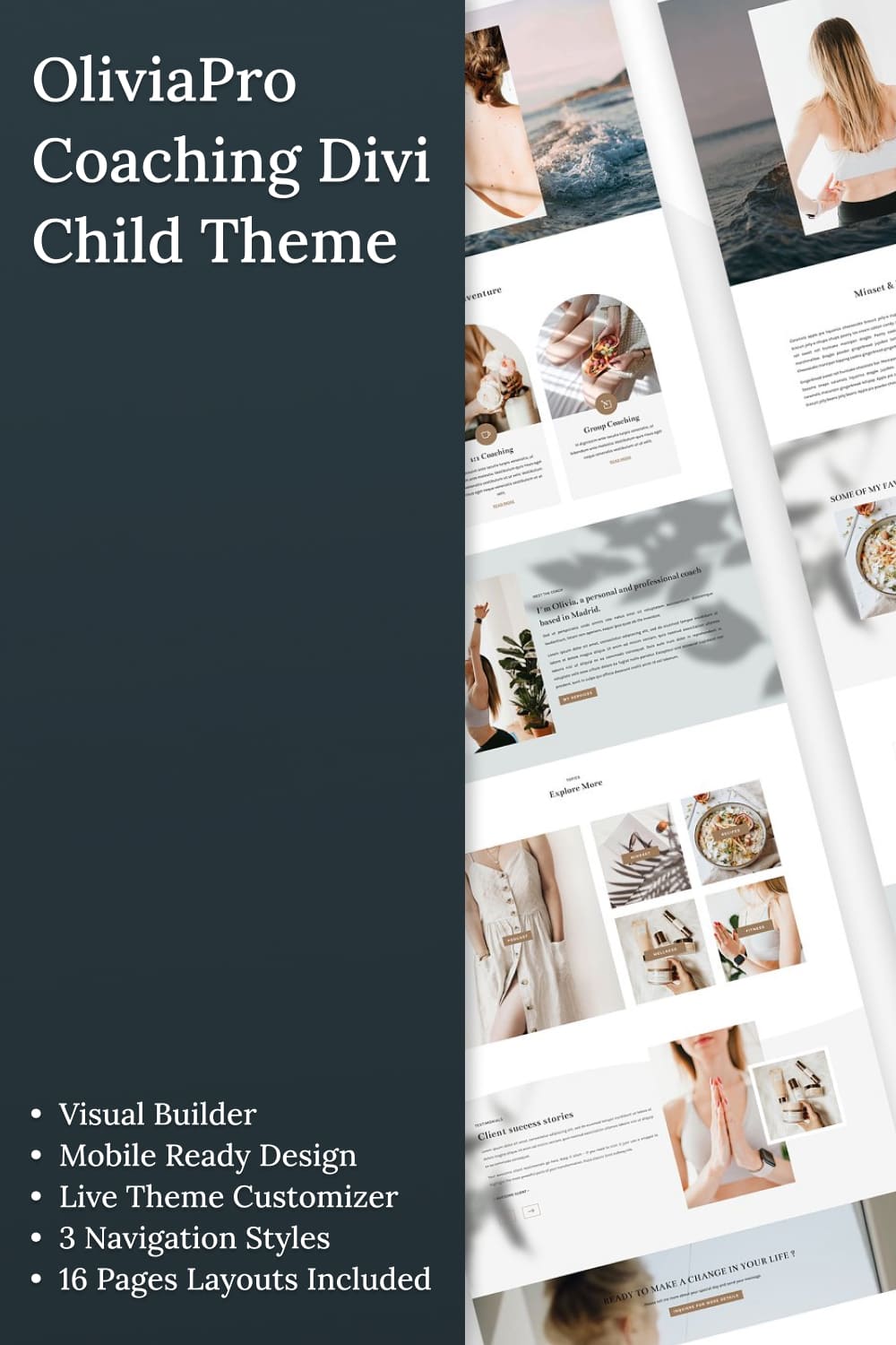 OliviaPro Coaching Divi Child Theme - Pinterest.