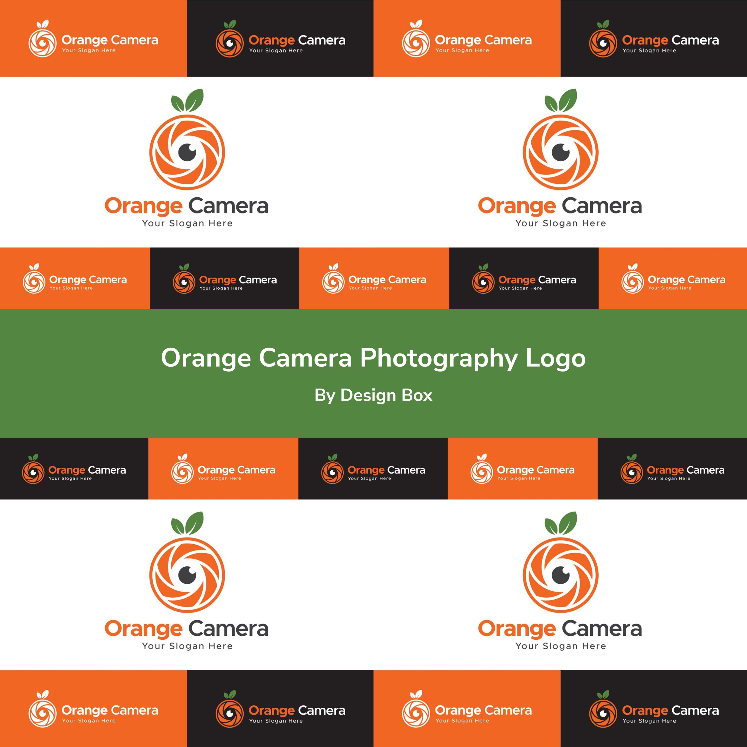 Orange Camera Photography Logo cover.