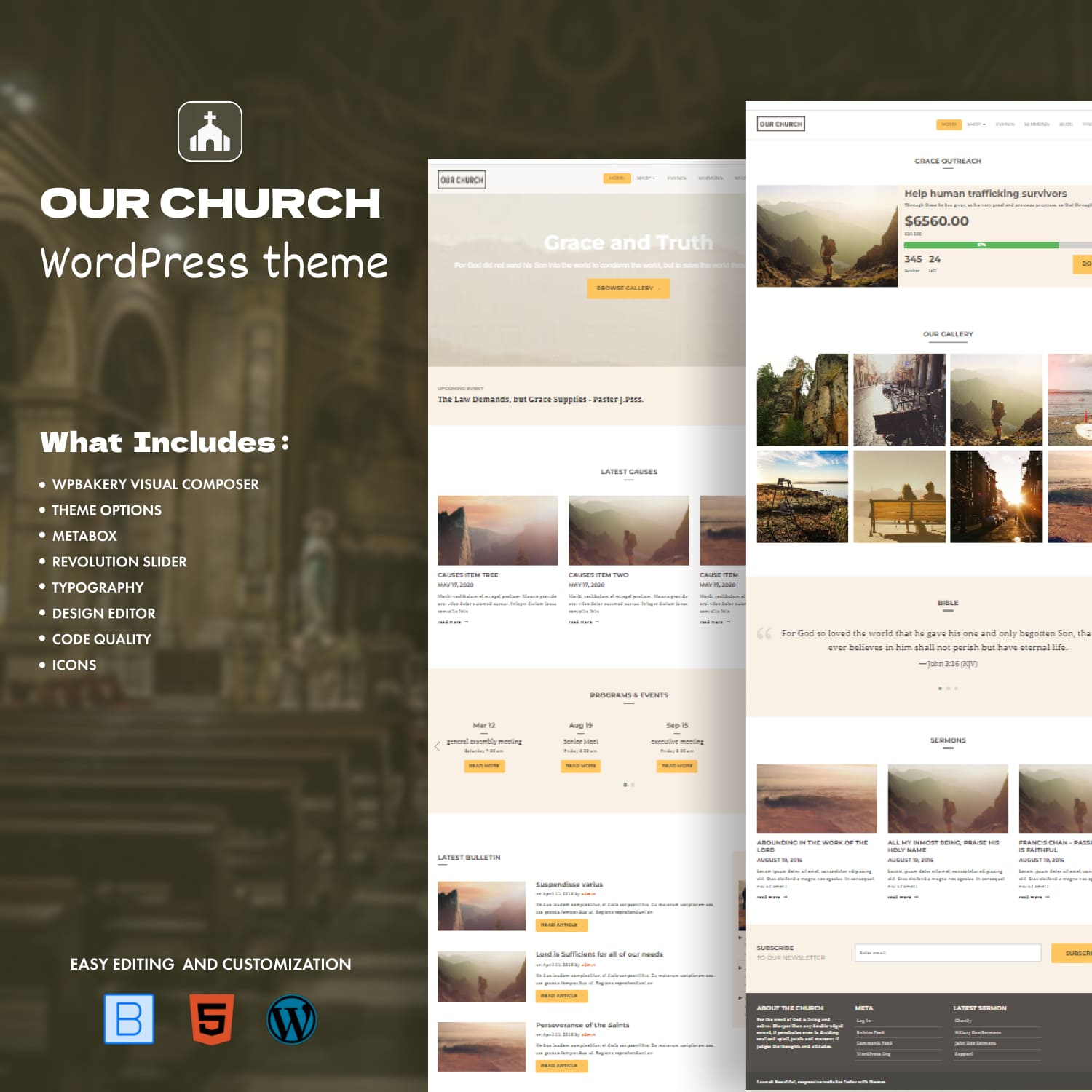 Our Church - Church WordPress Theme.