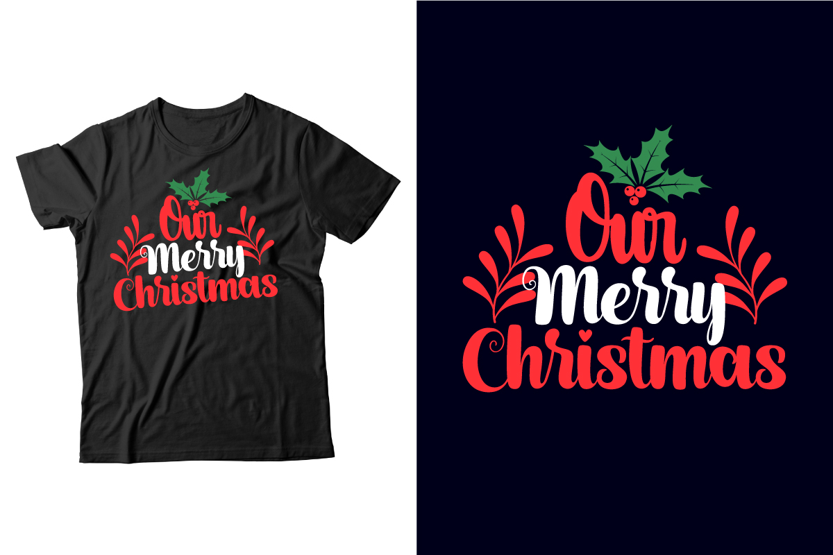 Merry christmas t-shirt design.