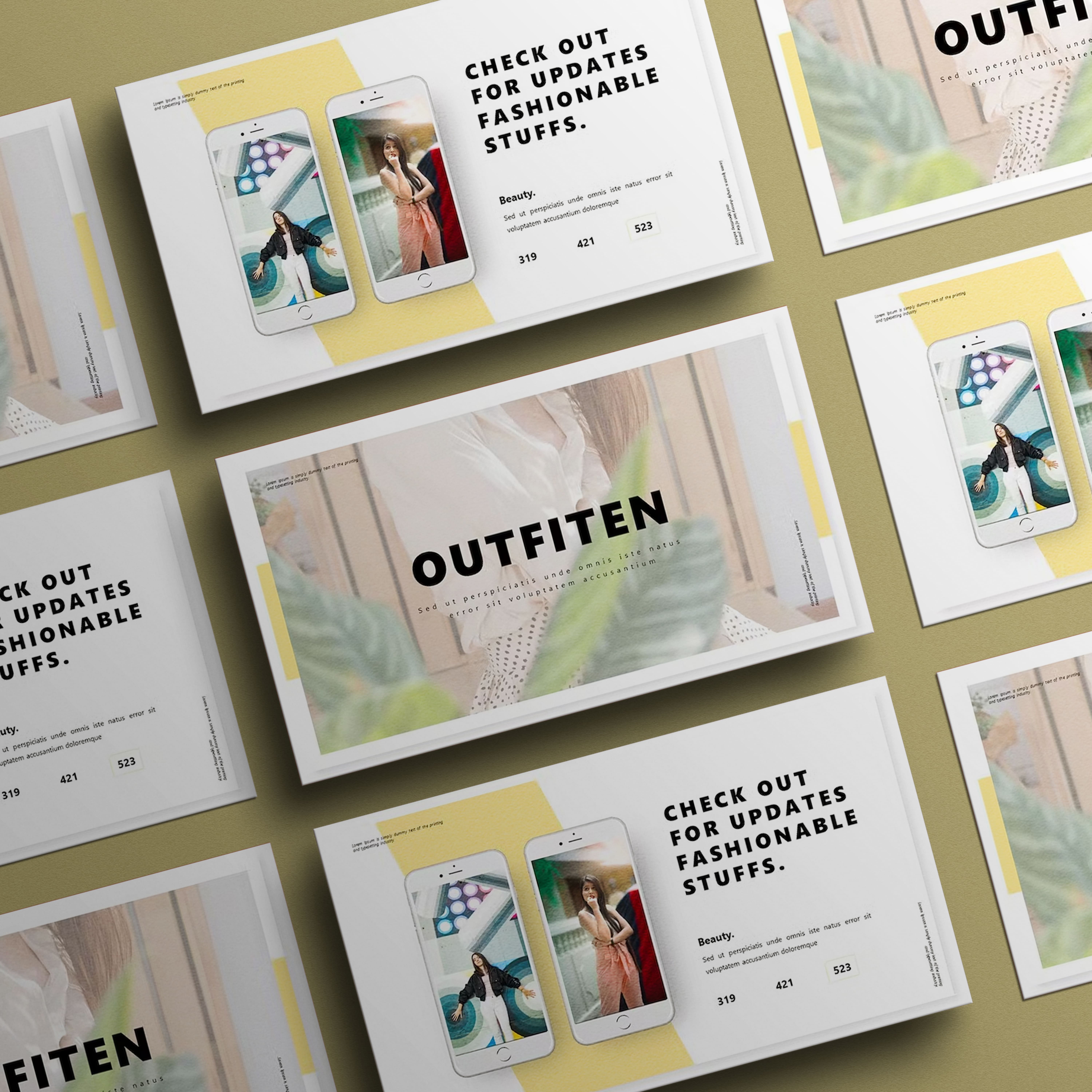 Outfiten | Google Slides Template Cover.