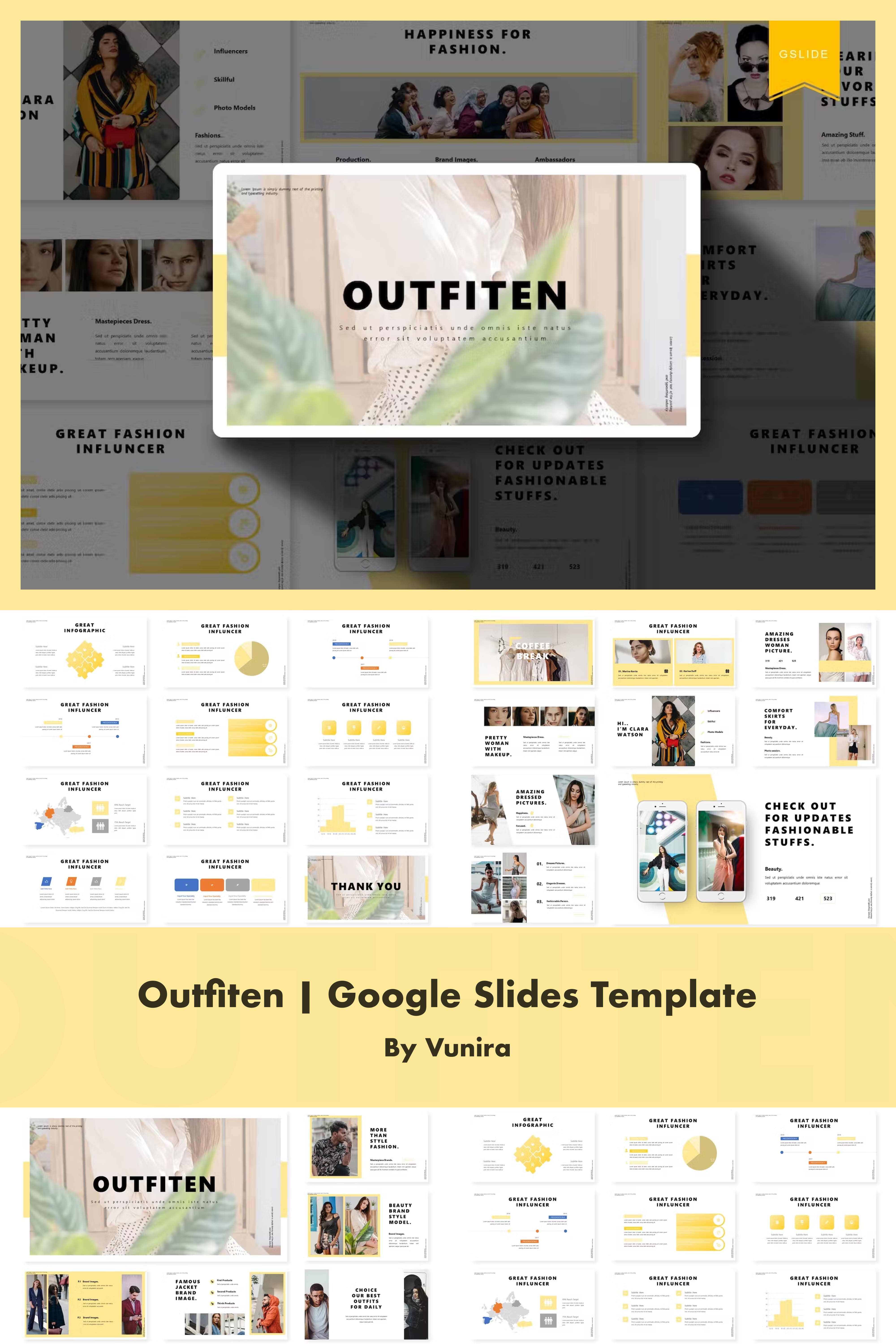 Outfiten | Google Slides Template - Pinterest.