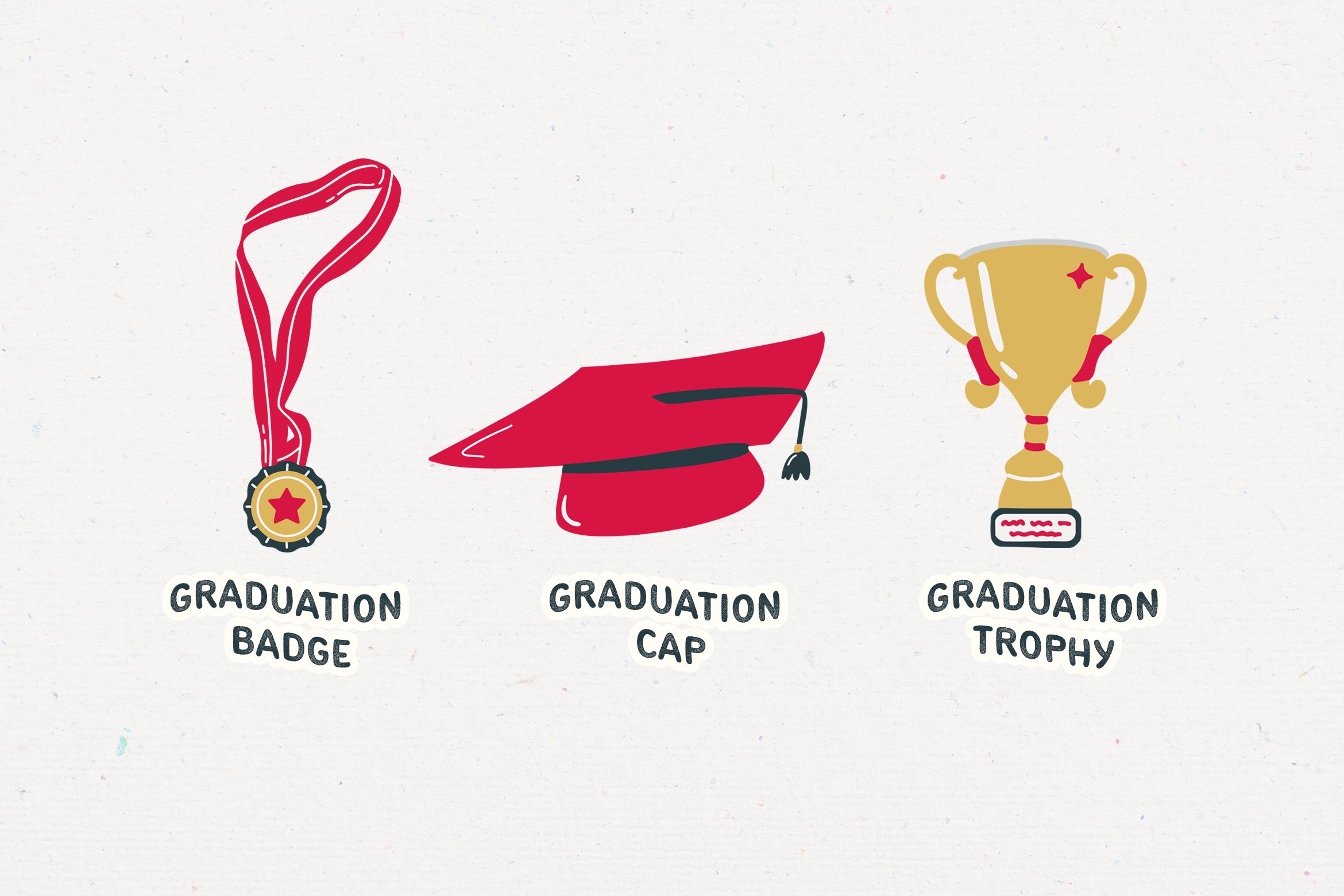 Three graduation elements.