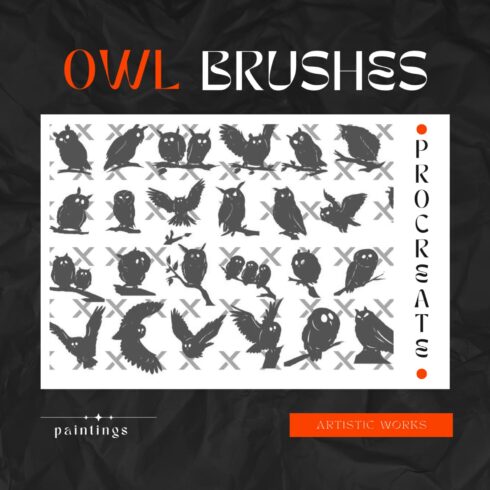 Procreate Owl Brushes.
