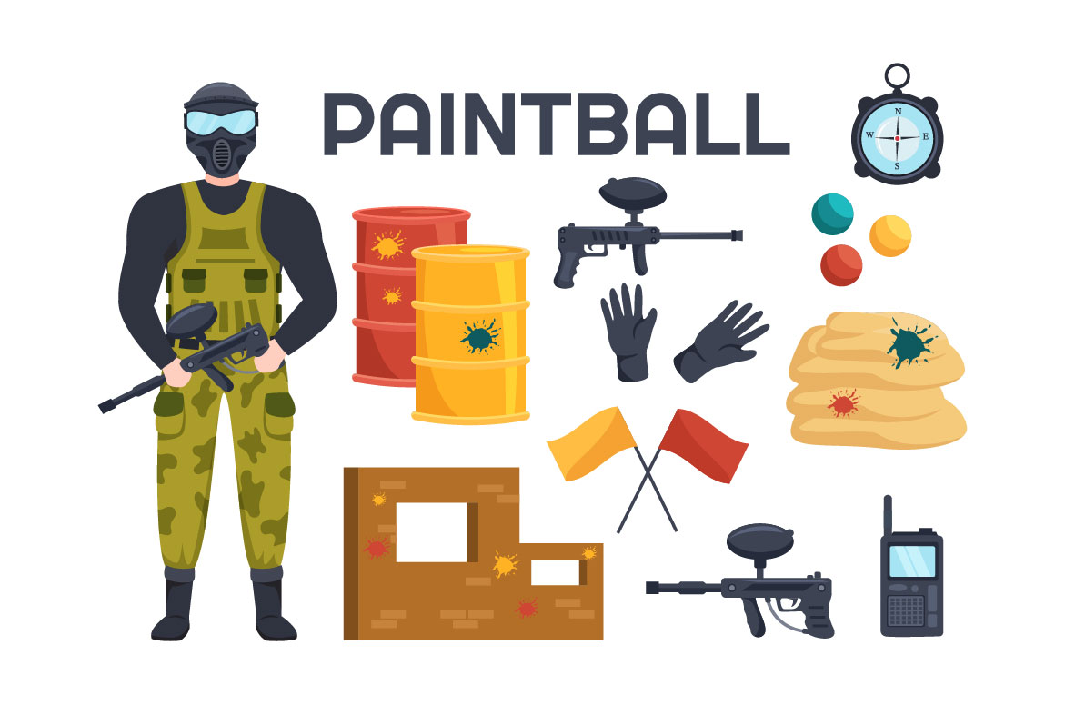 Paintball Game Graphics preview image.