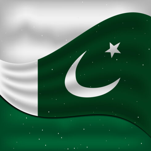 Charming image of Pakistan flag.