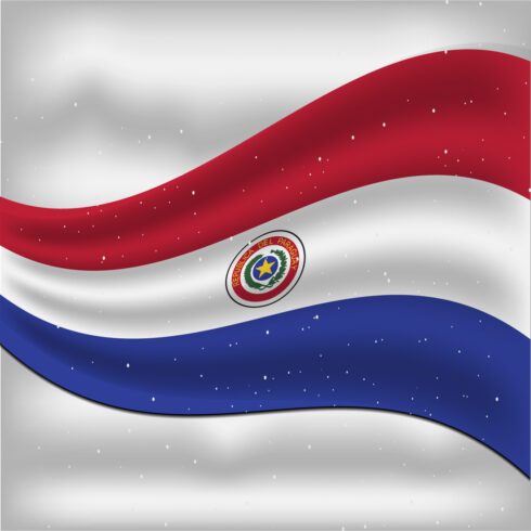 Colorful image of the flag of Paraguay.