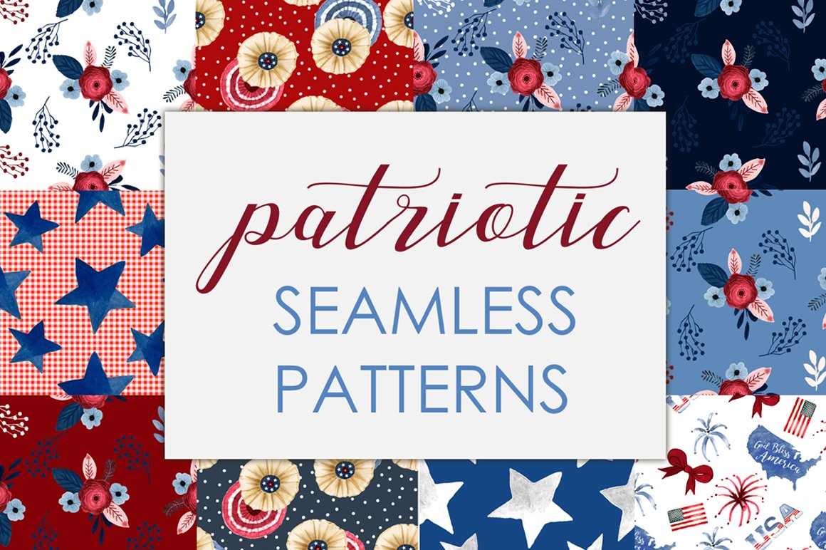 Cool USA patriotic patterns.