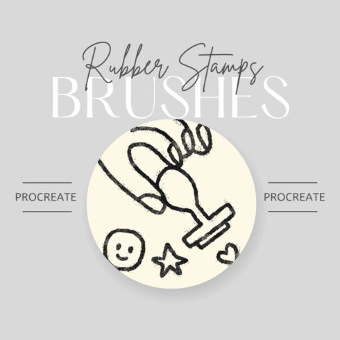 Rubber Stamps Brushes for Procreate.