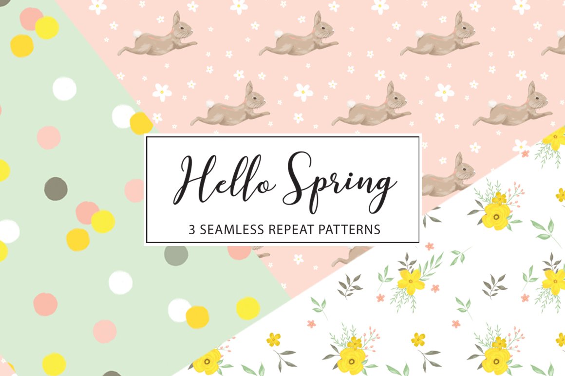 Spring pattern for your Easter dinner.