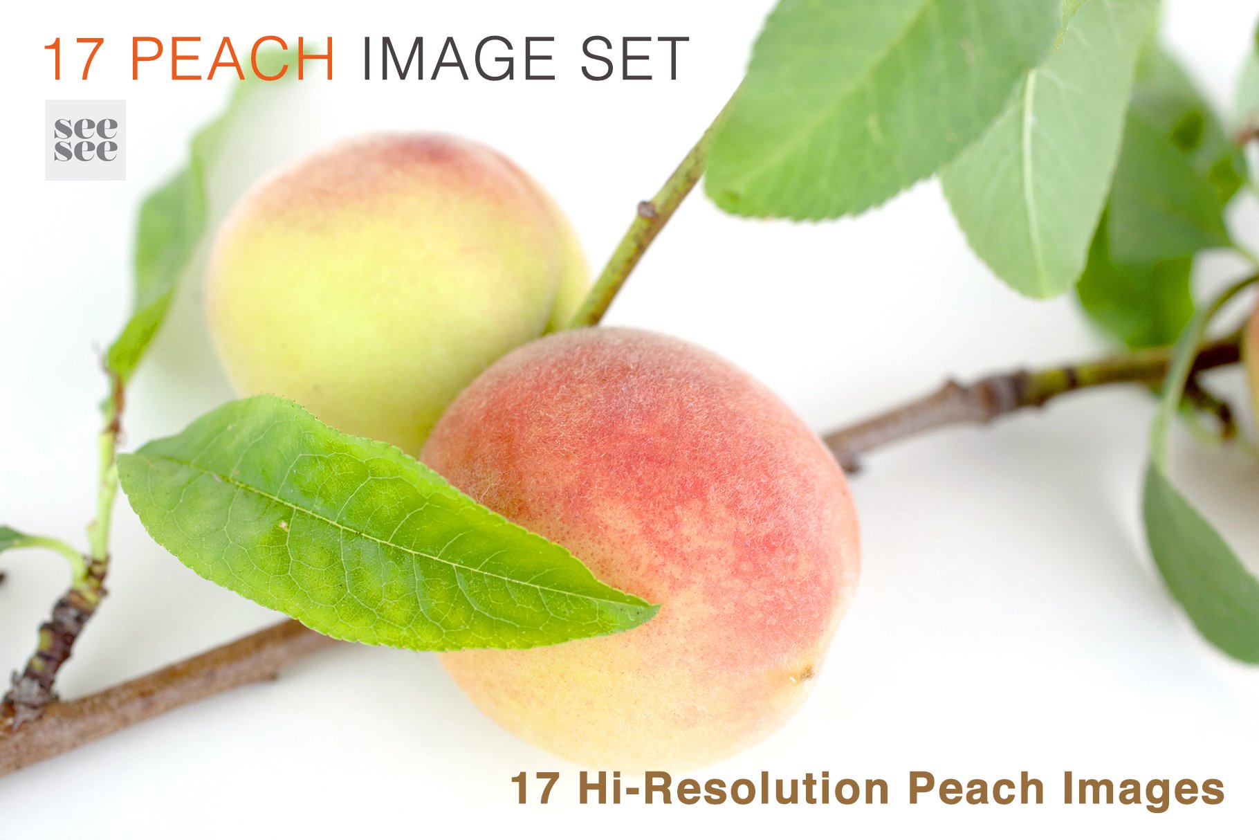 You will get 17 hi-resolution peach images.