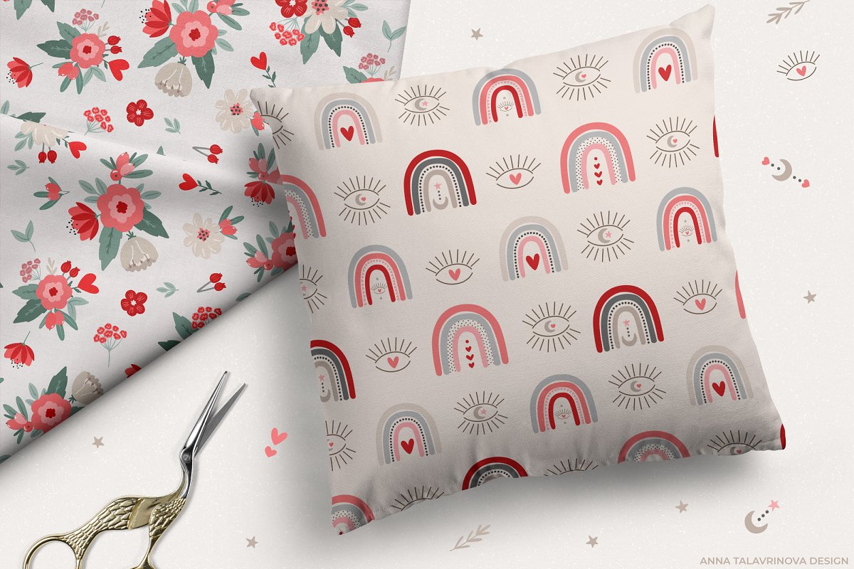 Pillow valentine design.