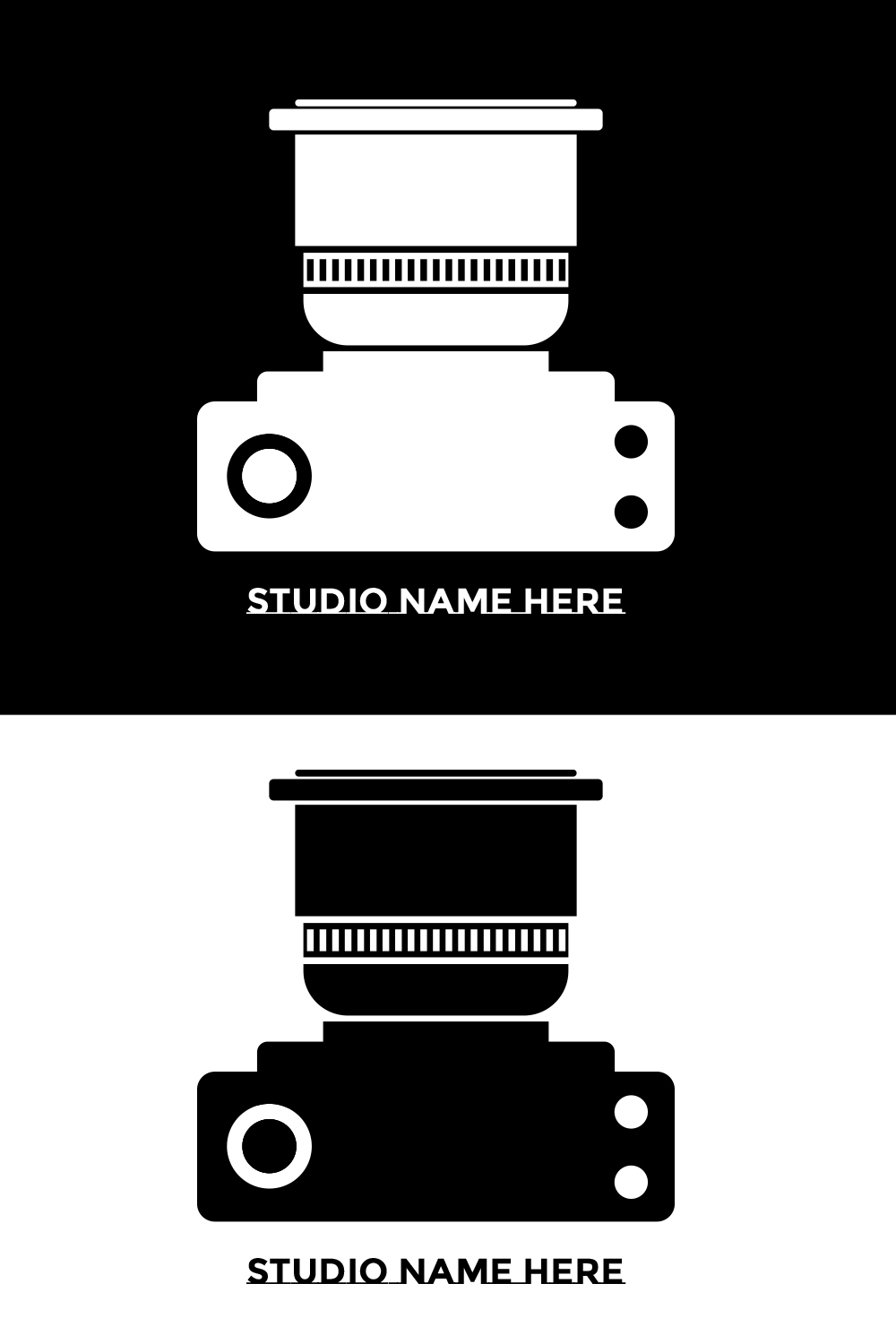 Studio Logo Design Pinterest image.