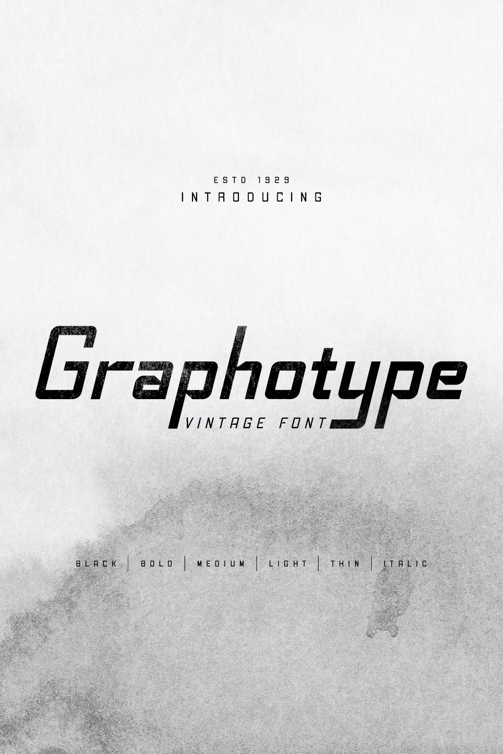 Graphotype Vintage Font - pinterest image preview.