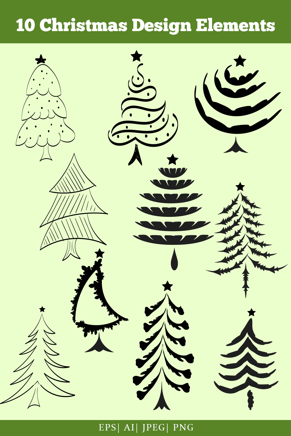 Christmas Tree Design pinterest image.
