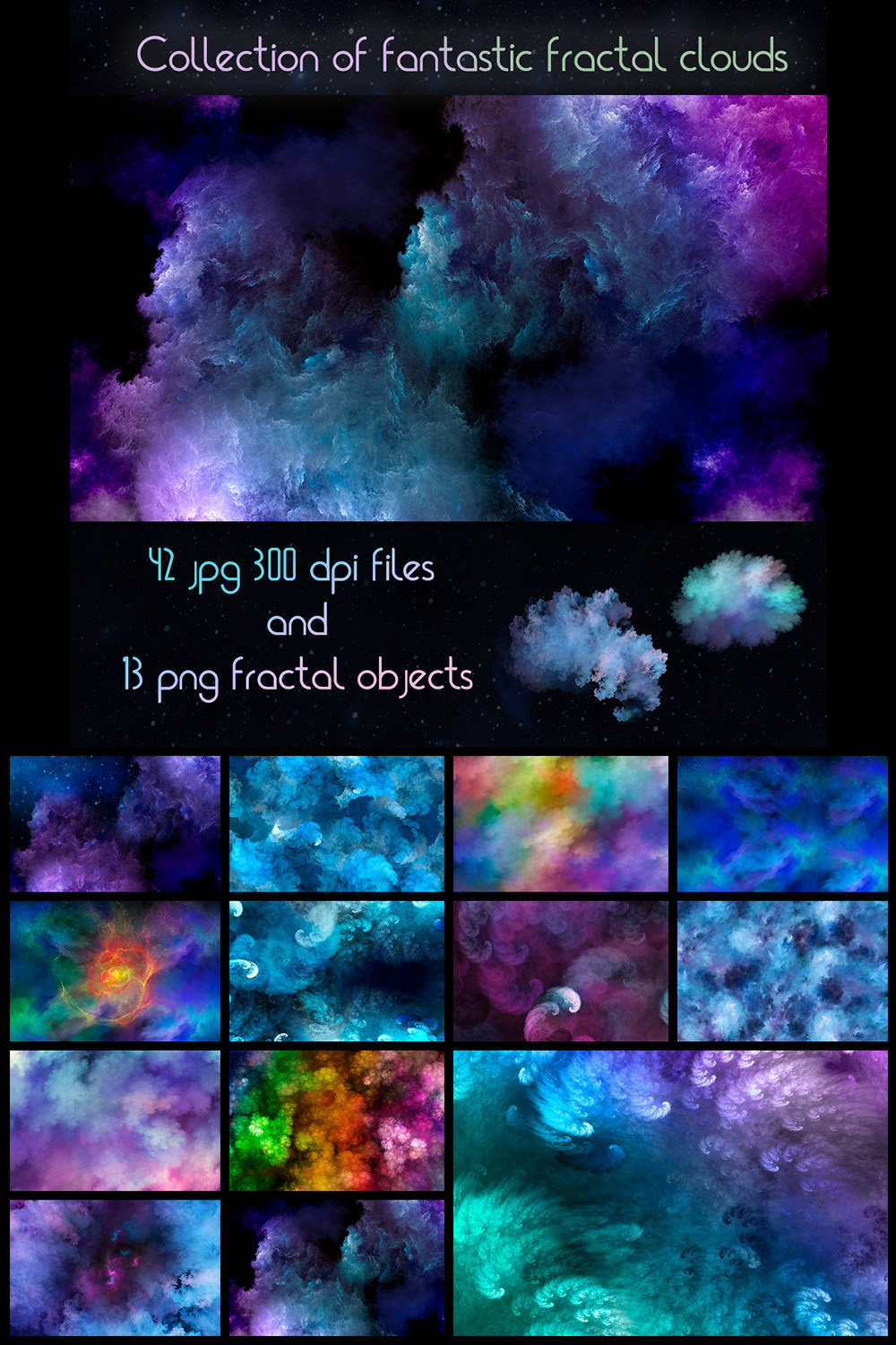Collection Of Backgrounds With Clouds - pinterest image preview.