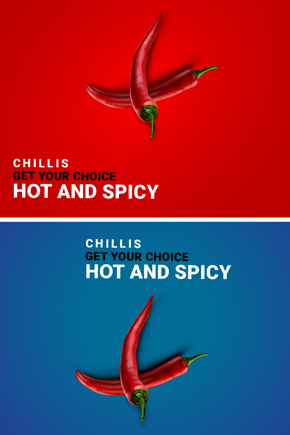 Chilli Poster Design - pinterest image preview.