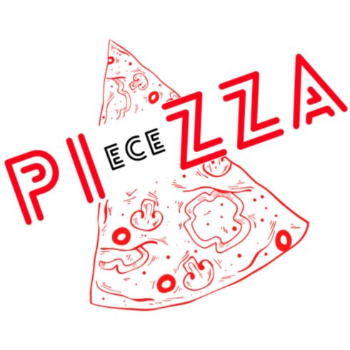 PIeceZZA Pizza Logo Design cover image.