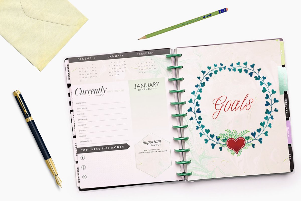 Themed planner design.