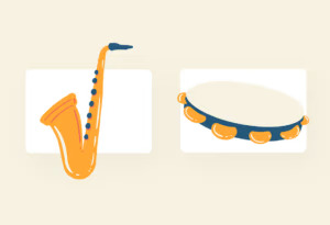 Use these musical instruments for your illustrations.