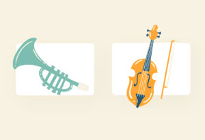 Delicate musical instuments.