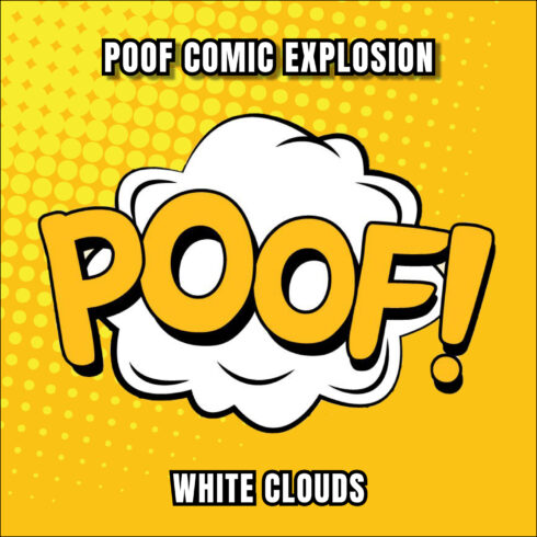 Poof Comic Explosion White Clouds.