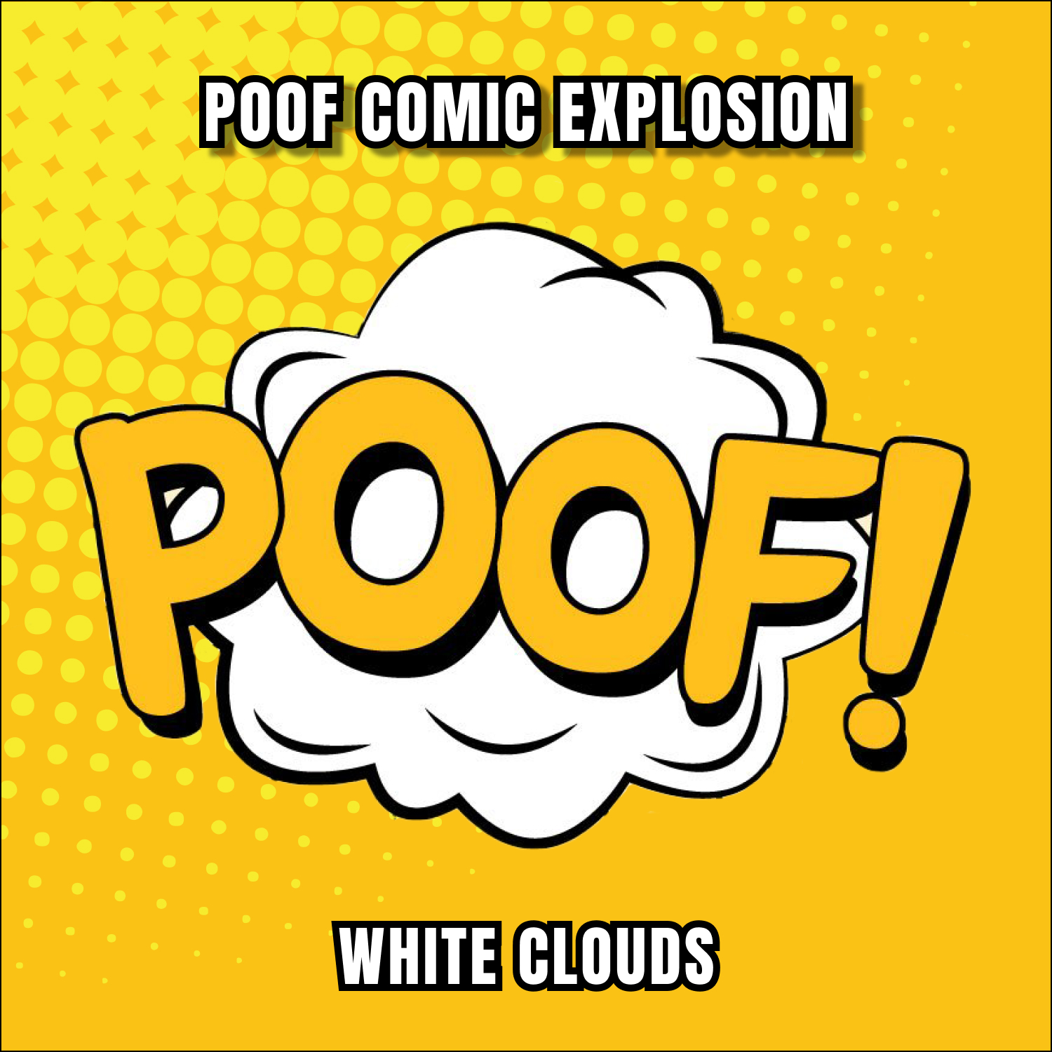 Poof Comic Explosion White Clouds.
