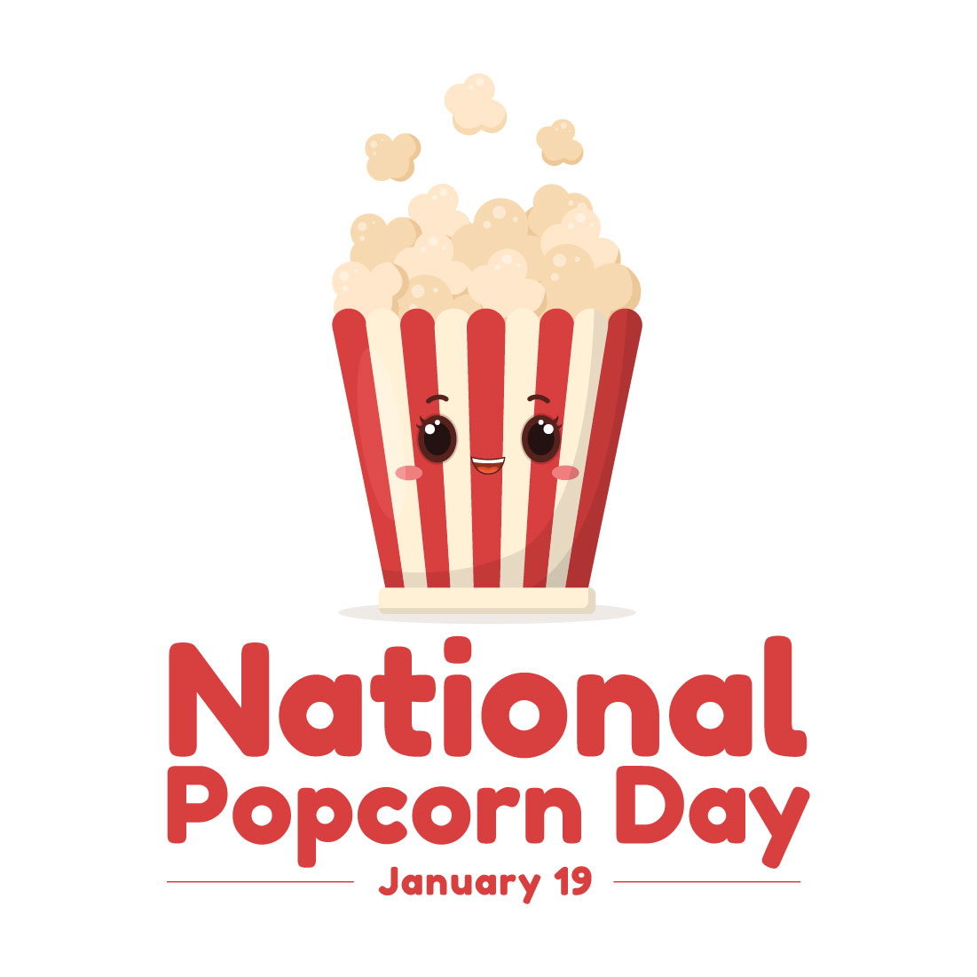 Popcorn Day Graphics Design cover image.