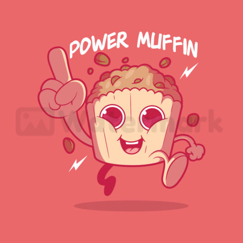 Power Muffin Vector Design cover image.